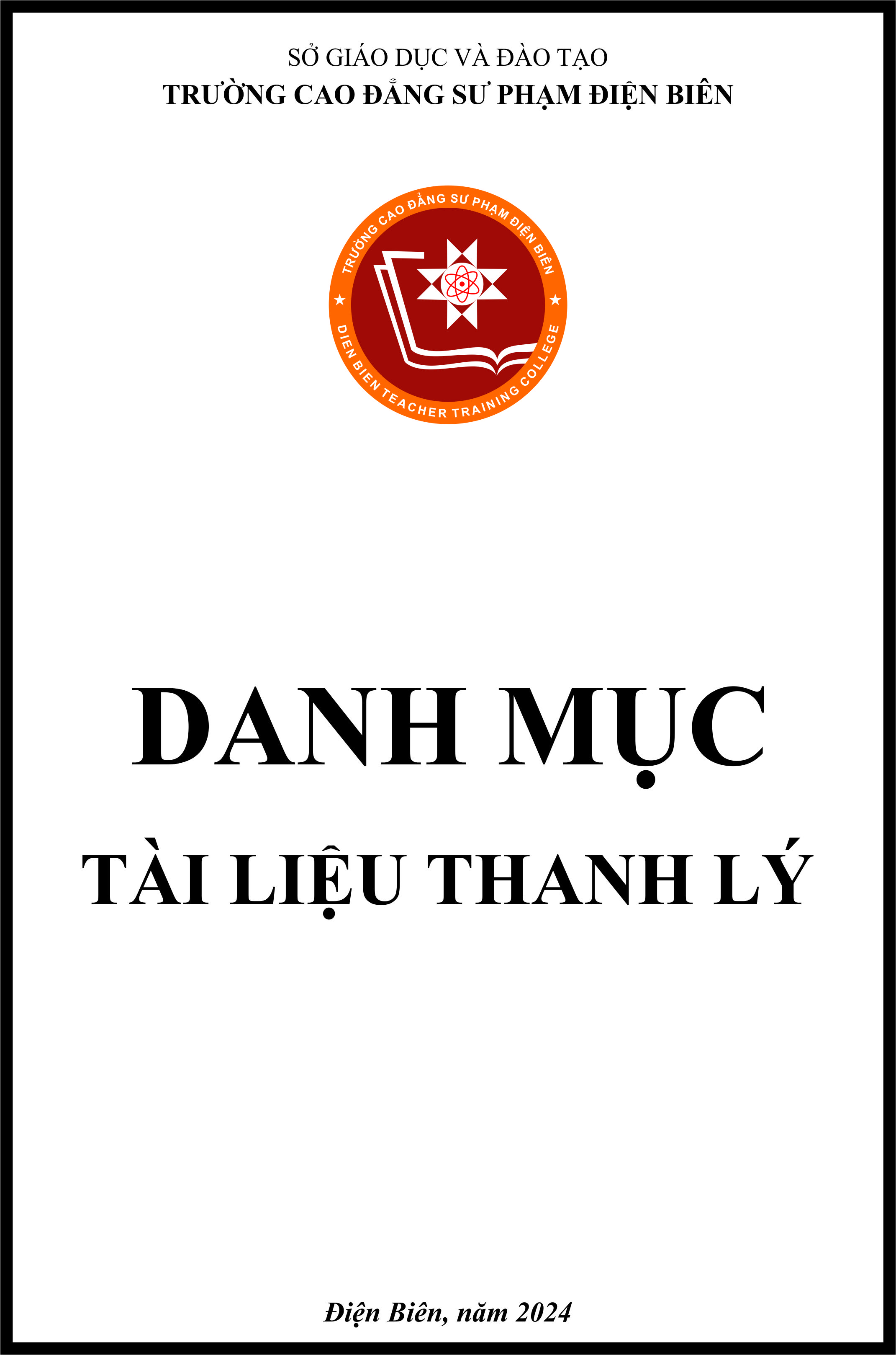 DANH MỤC TÀI LIỆU THANH LÝ